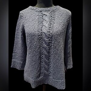 Lilla P Charcoal Cable Knit Women's Sweater